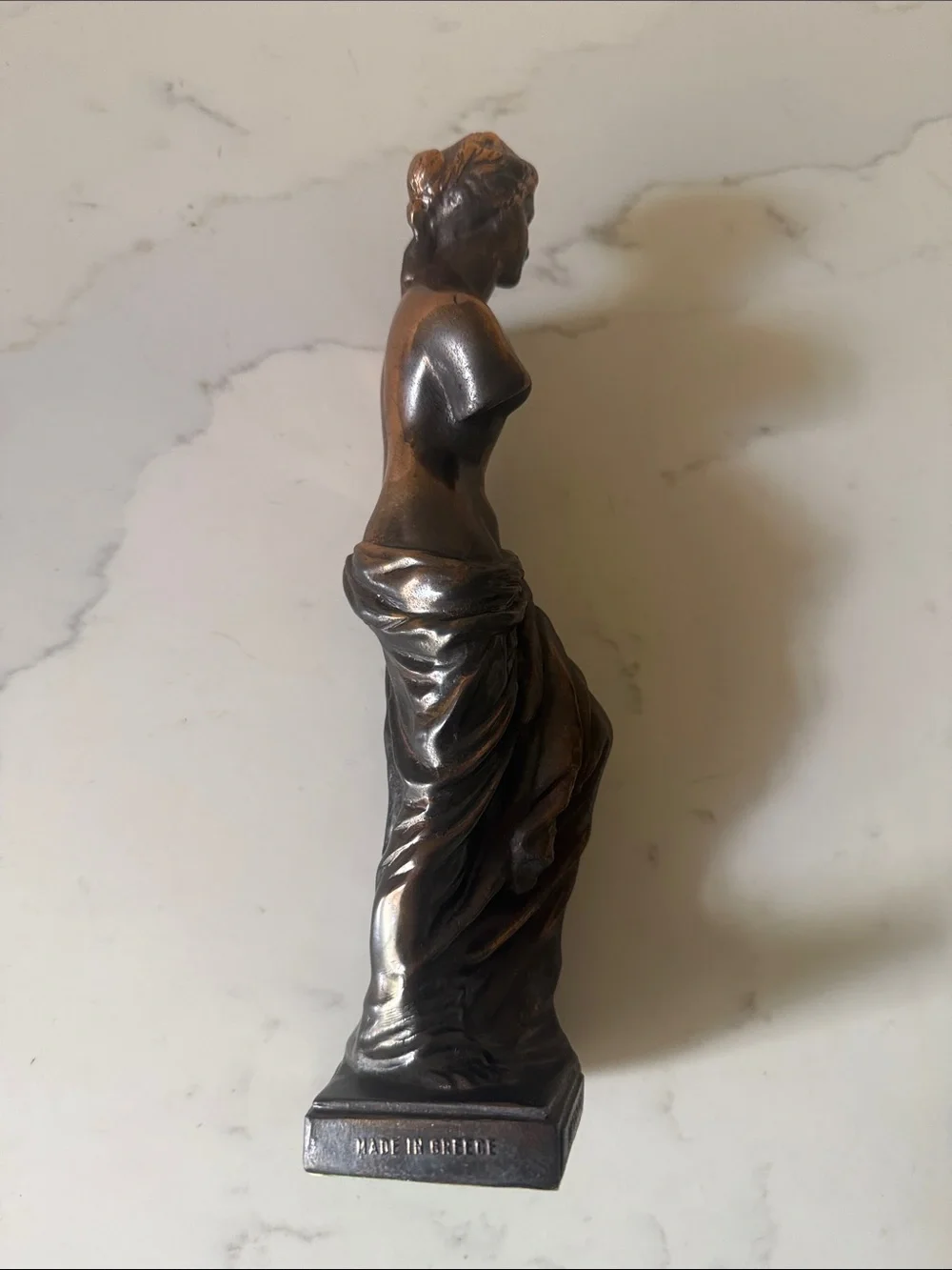 Vintage Bronze Venus Sculptural Statue Madebin Greece and Signed